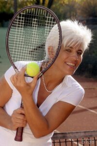 Frau Tennis Portrait