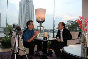 Shangri- La Hotel Foto Interview mit Herrn Brenner und Hechel in Bangkok Thailand