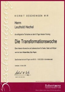 T-Woche bei Robert Betz