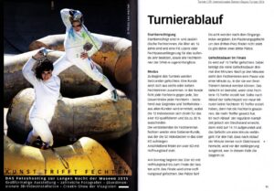 Kunst trifft Fechten Programmheft