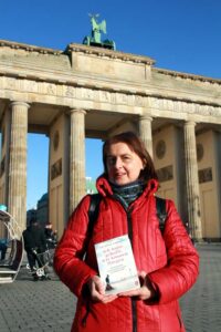 Buchvorstellung in Berlin am Brandenburger Tor
