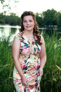Abendkleid am See